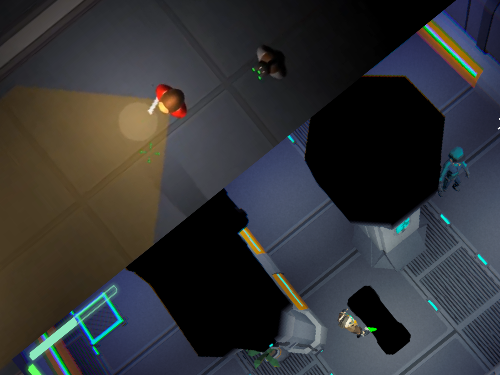 Comparison between the original 2D Shadow Strike prototype and its current 3D version.